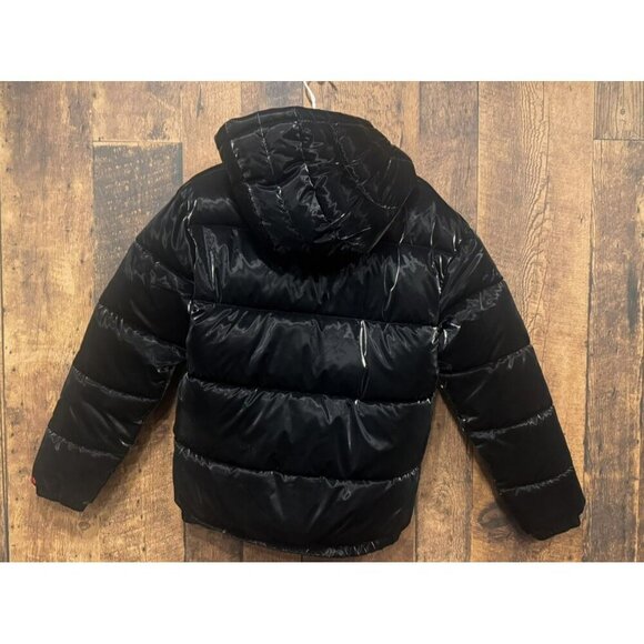 Nike Kids Air Jordan Boxy Fit Puffer Jacket Shiny XL EUC - Picture 3 of 5